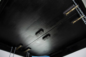 The finished 'flappy' roof